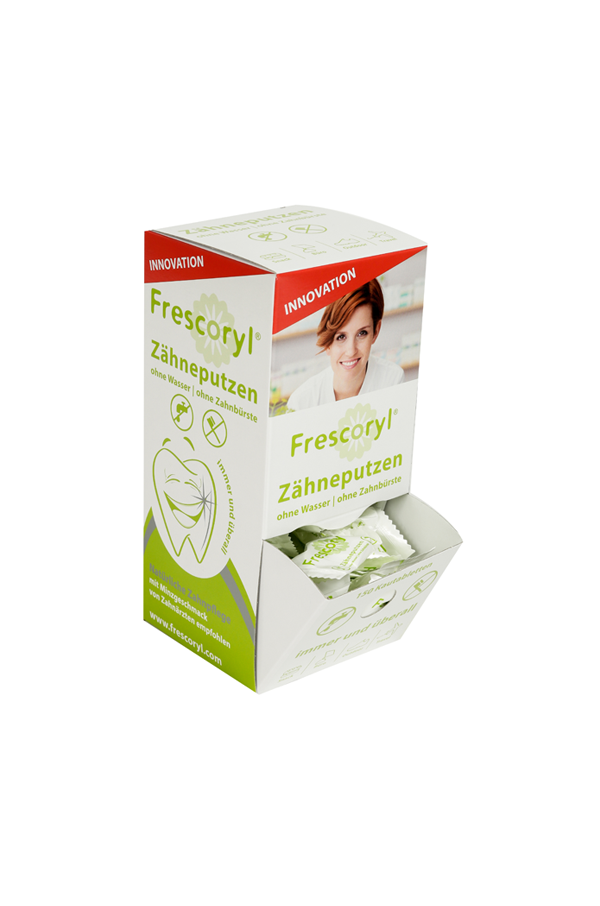 Spenderbox 150 Monodosen Natürliche Zahnpflege mit Minzgeschmack